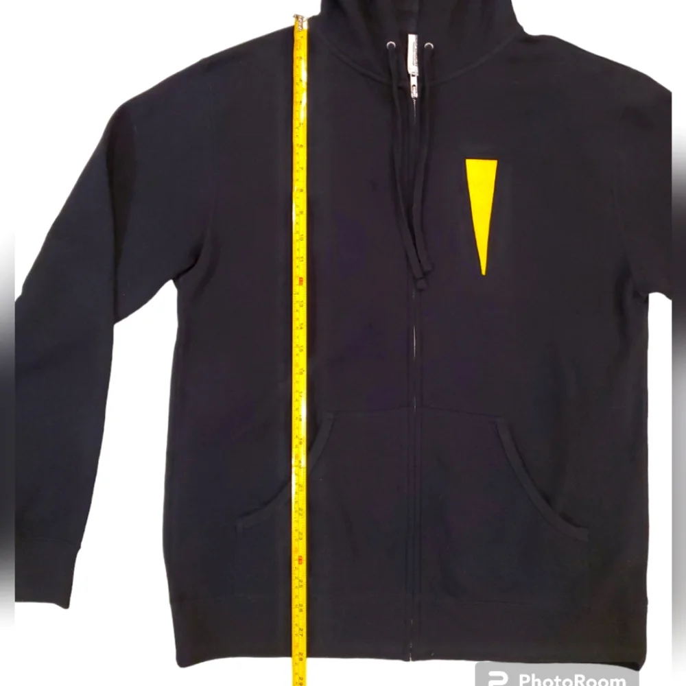 Downtown Las Vegas Men's Gold Spike Cobra Black Full Zip Hoodie Large - Picture 4 of 6